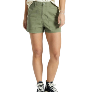 Brixton Women's High Waist Shorts - Olive Green
